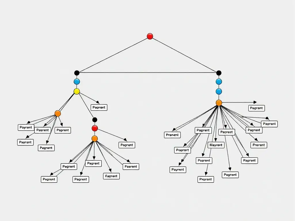 Decision tree node impurity: parent mixed class labels vs child nodes after a good split; entropy high vs low; information gain as reduction in disorder; contrast with learning rate, pruning, and distance clustering.