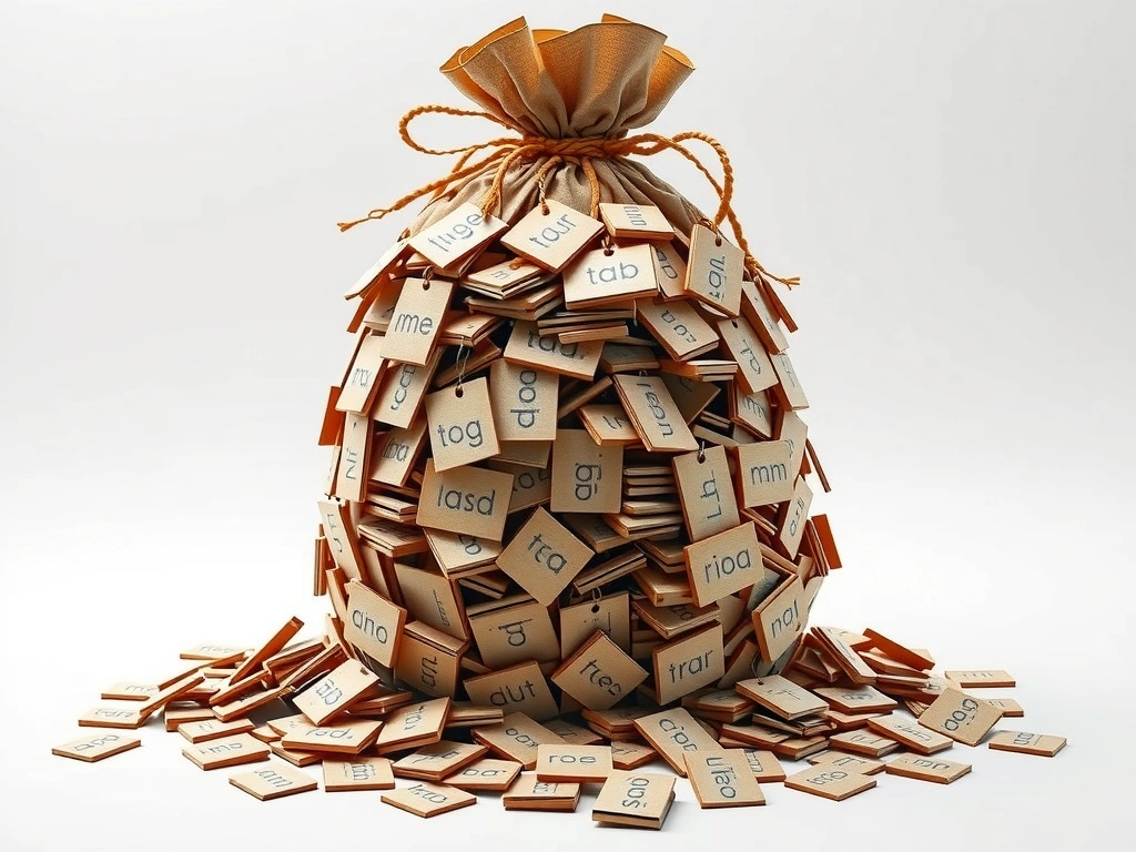 Bag-of-words limitation: document tokens poured into an unordered bag becoming a count vector; contrast with ordered sentence preserving "dog bites man" vs "man bites dog"; call out lost order and semantics vs myths about cost and scale.