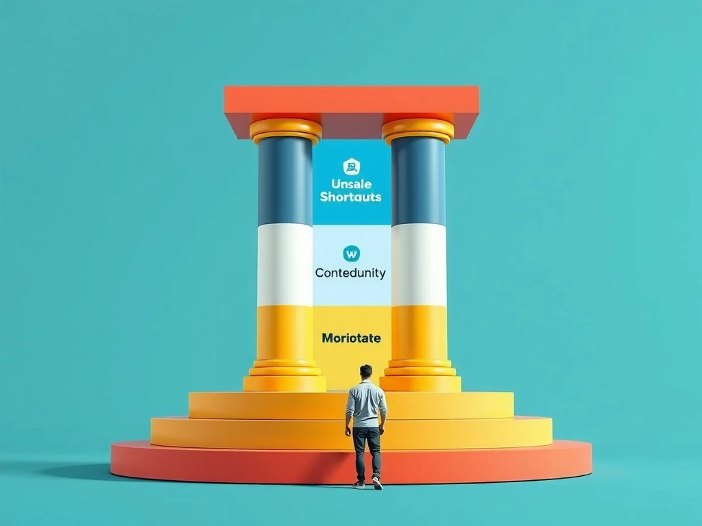 Model safety pillars: adversarial input defense on the serving path, confidentiality controls on training and inference data, monitoring and red-team feedback loop, contrasted with unsafe shortcuts like open unrestricted endpoints or security-stripped templates.