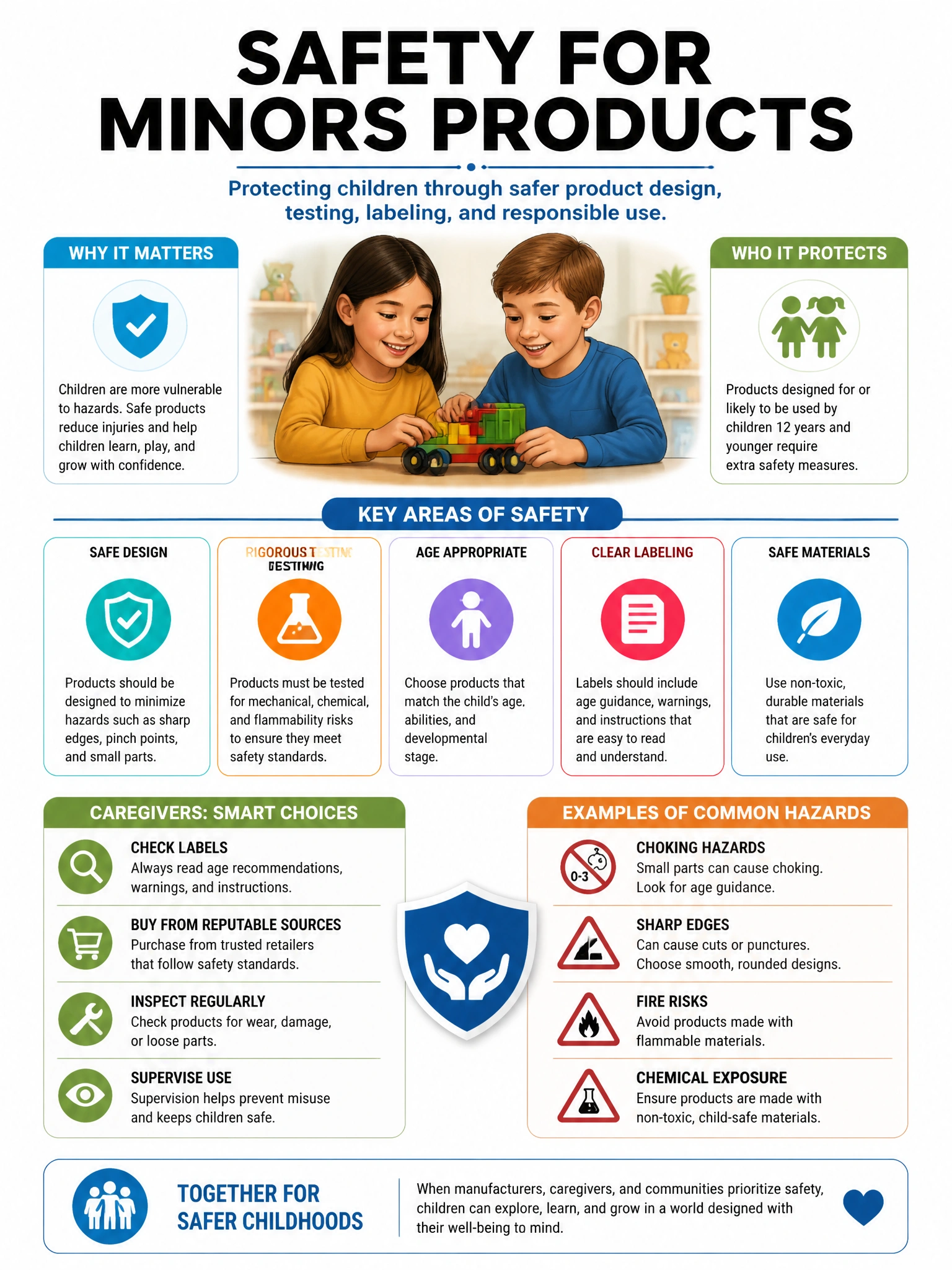 Educational infographic 1024x768 safety for minors products. CCAO-F q268.