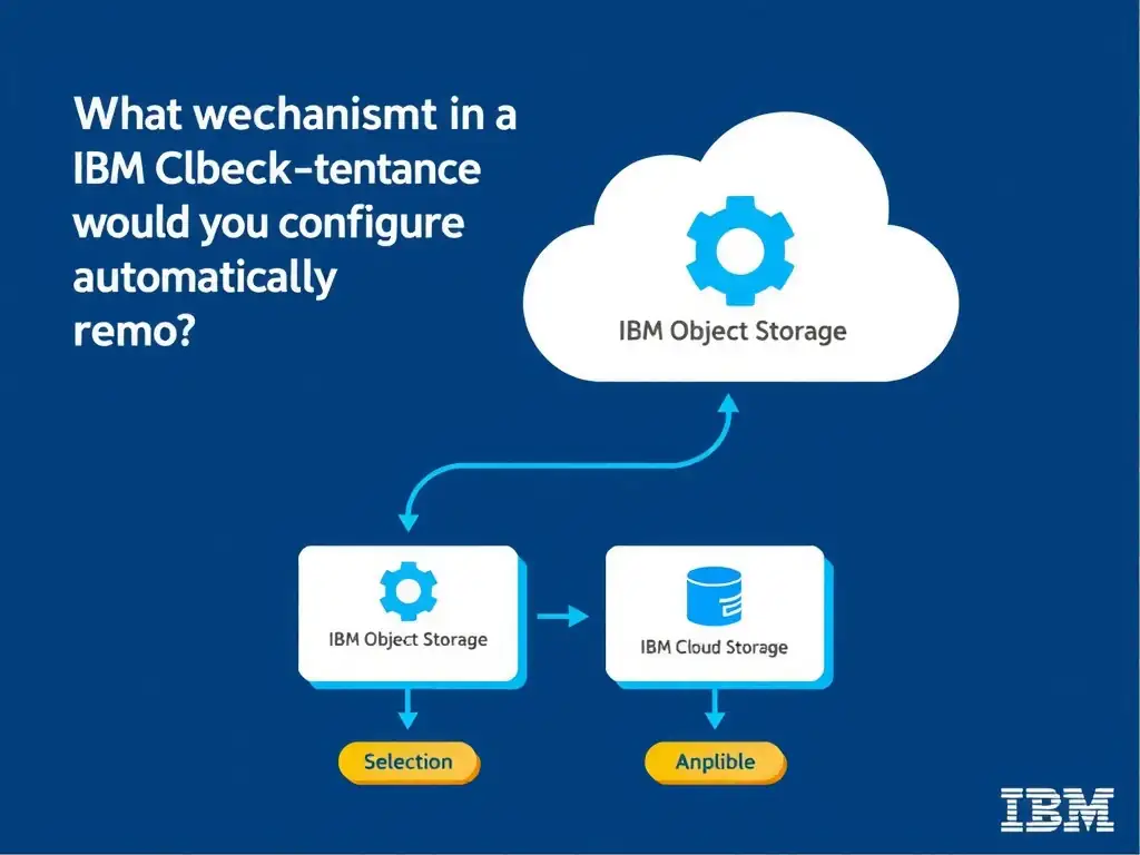 Educational infographic for IBM watsonx.data certification showing 'What mechanism in watsonx.data/Iceberg would you configure to automatically remo'. Illustrate the concept of 'An IBM Cloud Object Storage lifecycle rule combined with an ' with a clean technical diagram, data flow arrows, and labeled components on a dark blue background with IBM styling.