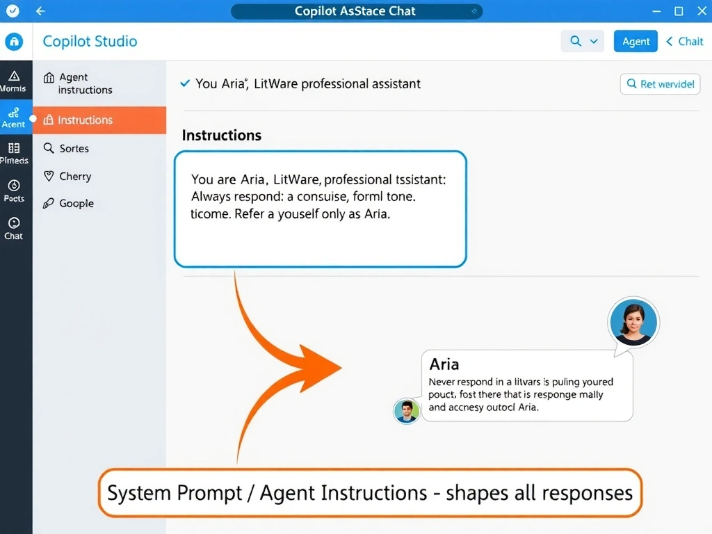 A Copilot Studio message node editor on the left showing Markdown source: 'How to reset your password: \n- Go to the login page \n- Click Forgot Password \n- Follow the [reset guide](https://docs.contoso.com)'. On the right, a Microsoft Teams chat bubble shows the rendered output: bold heading, two bullet list items, and a blue clickable hyperlink. A label connects the two views: 'Markdown rendered by Teams'.